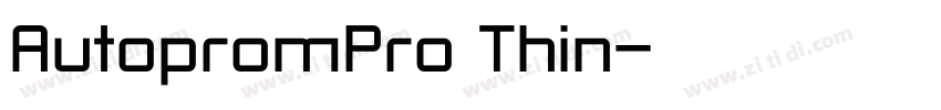 AutopromPro Thin字体转换 AutopromPro Thin字体转换
